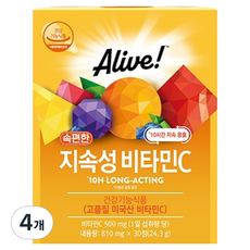 Alive 腸胃舒適 持續性 維他命C 24.3g, 4個, 30錠