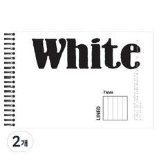 양지다이어리 흑백 라인 노트 25, 랜덤발송, 2개