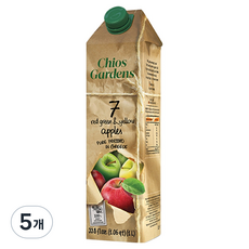 chiosgardens 蘋果汁, 5個, 1L