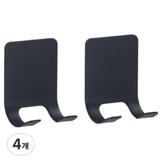 舒適空間 304不鏽鋼刮鬍刀架 黑色, 2入, 4個