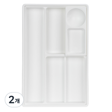 Changsin Living 昌信生活 FRANCO Changsin Living Franco抽屜收納盒, 2個, 白色