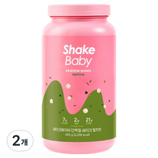 쉐이크베이비 락토컷 프로틴 말차맛, 630g, 2개