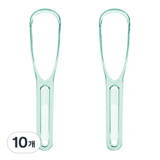 Alleophom 刮舌器 舌苔清潔器 綠色, 10g, 10個