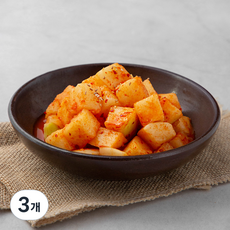 태백김치 깍두기, 2kg, 3개