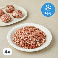 꿀맛나는세상 한돈 미트볼 베이스 (냉동), 4개, 500g