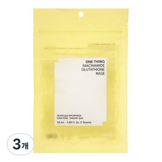 원씽 나이아신아마이드 글루타치온 마스크, 3개, 1개입