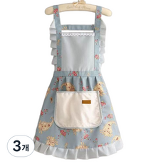 데이소이 보석 디자인 주방 앞치마 ONE SIZE, 03 블루, 3개