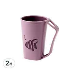 놀자리빙 피쉬 거꾸로 양치컵, 진핑크, 2개