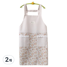 Bareunliving 牡丹廚房咖啡館咖啡師圍裙, 灰色, 2個