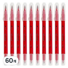 모던앳 2in1 채점용 펜, 빨간, 60개