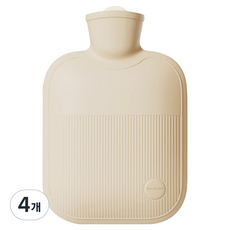 Shopping Doctor 防漏保暖熱敷熱水袋 無外罩 象牙白 2L, 4個