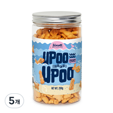 비스코티 어푸어푸 강아지 비스킷 200g, 연어, 5개