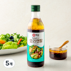 백설 오리엔탈 드레싱, 595g, 5개