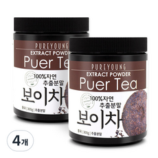 Pure Young 普洱茶萃取粉, 4個, 300g