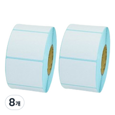 Wish Flick 黏貼式條碼用感熱標籤紙 50 x 40 x 1000p, 8個