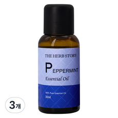 더허브스토리 에센셜오일 페퍼민트, 3개, 30ml