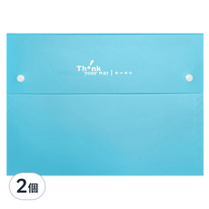 DaTaBanK 三田文具 加減乘除 A4 12層風琴夾, 藍色, 2個