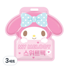 산리오 스위트팩 대형 + 중형 + 소형 2p 과자세트 222g, 4종, 3세트