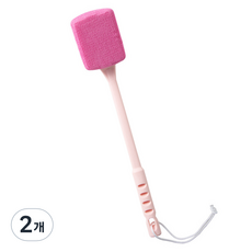 알로데 부드러운 자극 머드 바디 브러쉬 스퀘어, TYPE01 핑크, 2개, 1개입