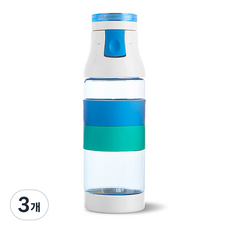 mir 矽膠一鍵式運動水瓶 TB1505, 藍色, 500ml, 3個