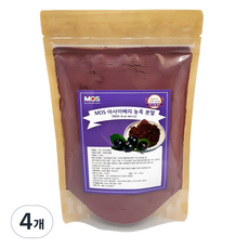 MOS 아사이베리 농축 분말, 210g, 4개