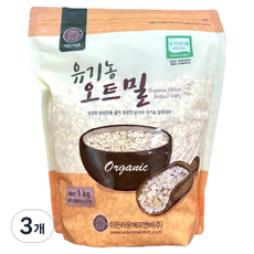 edentown 燕麥片, 1kg, 3個