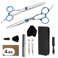 가정용 헤어컷트기본 미용가위 8종 세트, 4세트, 혼합색상