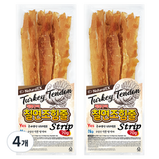 내추럴EX 강아지 칠면조 힘줄 스트립, 70g, 4개, 칠면조맛