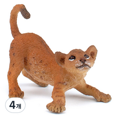 파포 장난치는 아기사자 피규어, 4개