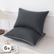SOHEIM 適合所有季節的基本可洗枕頭, 6個, 炭灰色