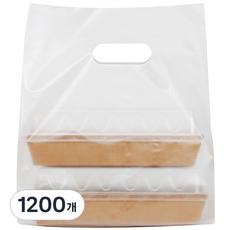 comet 多用途素面HDPE塑膠購物袋 小型, 半透明, 1200個