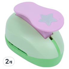 모양 펀치 대, 2개, 별