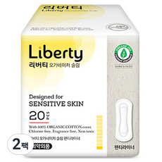 리버티오가네이처 슬림, 팬티라이너, 20개입, 2개