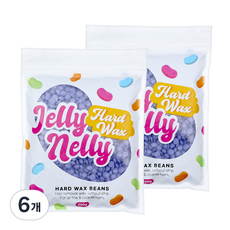젤리넬리 셀프왁싱 하드왁스 베이직 라벤더, 6개, 200g