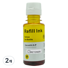 그래토너 삼성 INK-K610 호환 무한 리필 잉크, 노랑, 2개