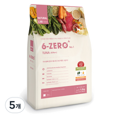 네츄럴랩 키튼 6 ZERO PLUS CAT 1 건식사료, 참치, 1.2kg, 5개