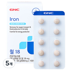 GNCSELECT 철 18 50g, 5개, 100정