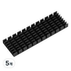 넥시 NVMe M.2 SSD 방열판 6mm, NX-HS06, 블랙, 5개