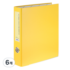 에코청운 D링 바인다 파일 3공 5cm A4, 노랑, 6개