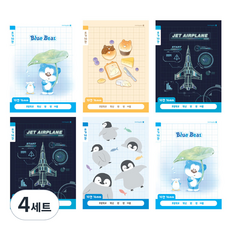 morning glory 填寫筆記本小學1-2寫作10格A 6入組, 混合色, 4套