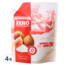 왓더파머스 설탕 대체 ZERO 칼로리 요리용 알룰로스 분말, 4개, 350g