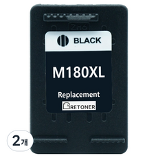 그래토너 삼성 INK-M180XL 호환 잉크 카트리지, 검정, 2개 검정, 2개