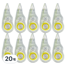 ibis 韓國可重複黏貼螢光膠帶, 黃色, 20個