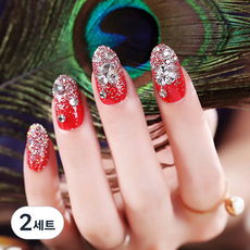 DM Corporation Allup View 公主指甲貼 24件, AL40, 2組