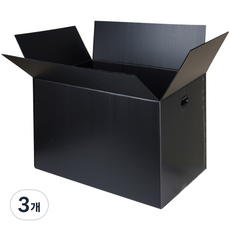 코멧 더 두꺼워져 무거운 배송에 적합한 다용도 고강도 이사박스 5T 7호, 블랙, 3개