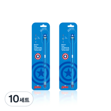 마블 캡틴아메리카 피규어칫솔 + 자석거치대, 10세트, 1개입