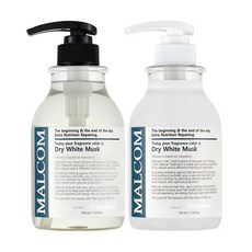 MALCOM 瑪律科姆 白麝香洗髮精 520ml+潤髮乳 520ml, 1組
