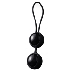 LELO Beads NOIR 萊珞球 黑珍珠 凱格爾訓練聰明球 75 x 30 x 10mm 74g, 亮澤霧面, 1個