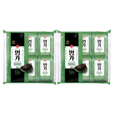CJ명가 씨제이 파래김 12p, 48g, 2개
