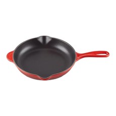 LE CREUSET 電磁爐適用 單柄圓鐵煎盤 櫻桃紅, 16cm, 1個